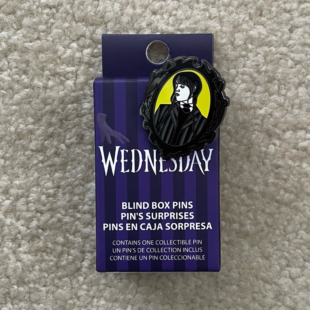 Loungefly Wednesday Addams Blind Box Glow-in-the-Dark Chase Pin
